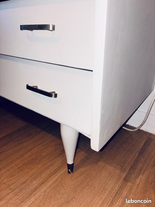 Commode en bois Style Scandinave 4 tiroirs Pieds combats vs (image 7)
