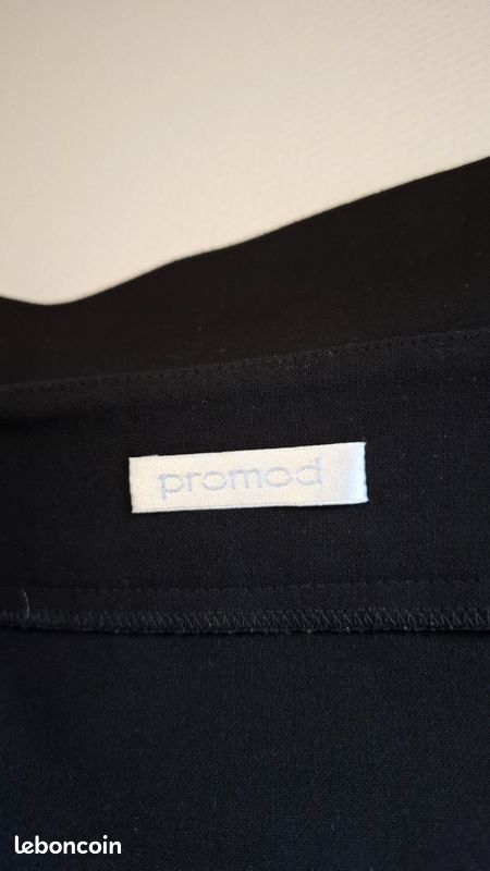 Jupe Courte Promod Noir Et Blanc - Taille 38, Occasion En Très Bon état