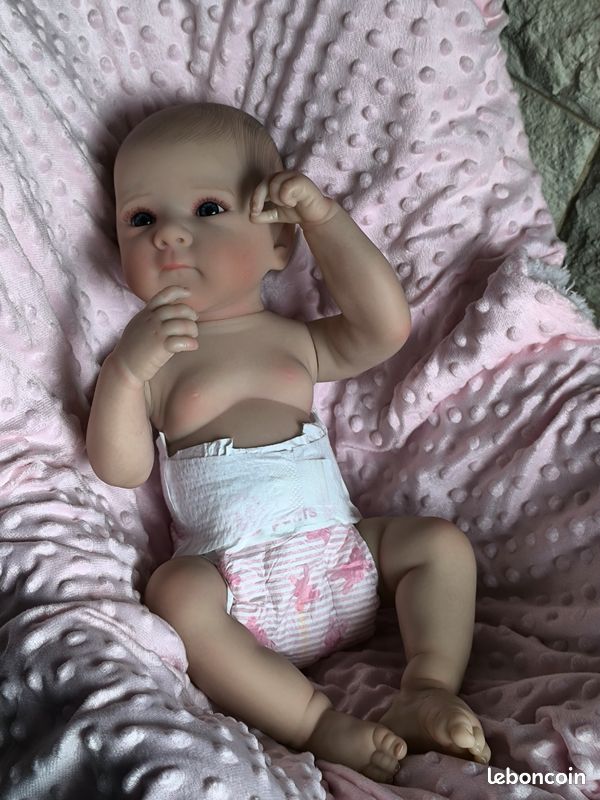 bébé sexué fille poupée Antonio juan tenue sucette jouet reborn neuf