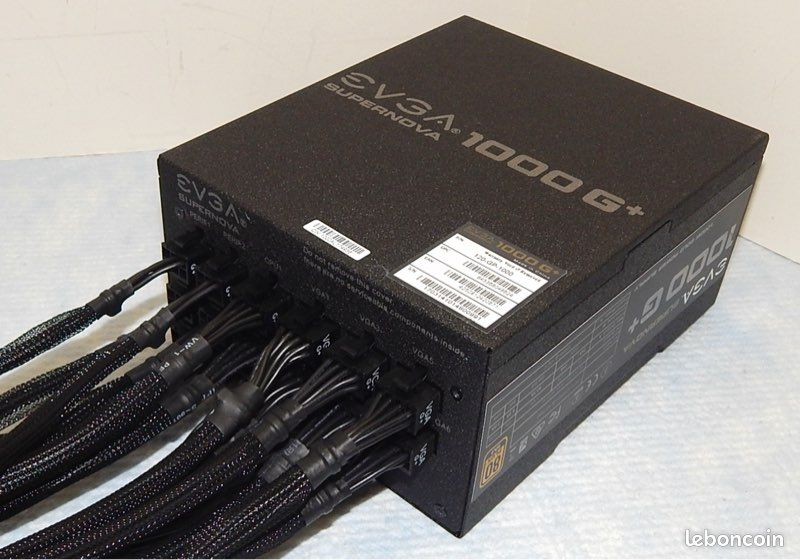 Alimentation PC - EVGA 1000W Gold GQ (image 2)
