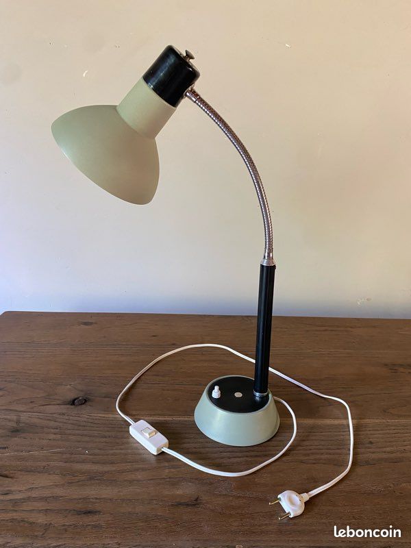 Lampe de bureau articulée de style industriel vintage (années 1960) (image 1)