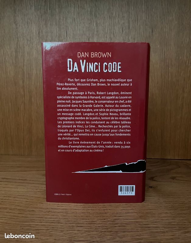 Dan Brown Da Vinci Code Édition 2005 (image 3)