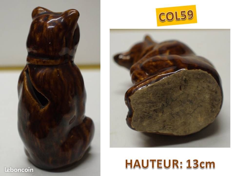 TRÈS ANCIENNE TIRELIRE à casser en plâtre. CHAT 19x 12cm. Vers 1900. EUR 15,00 - FR