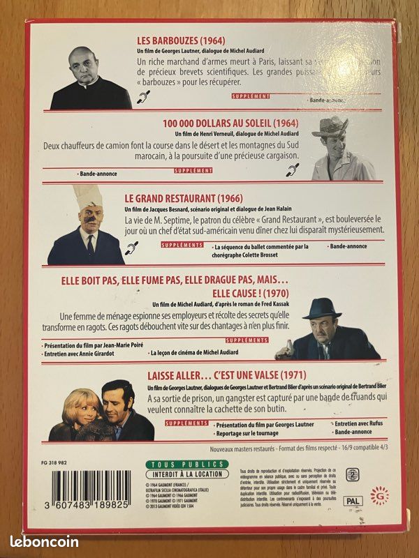 Coffret de 5 films avec Bernard Blier (image 2)