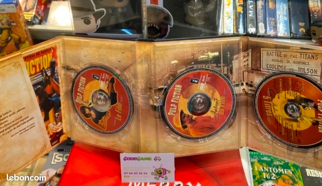 🎥 Pulp Fiction coffret 3 Dvds film Édition collector Limitée 2 Dvd + 1 cd bo (image 3)