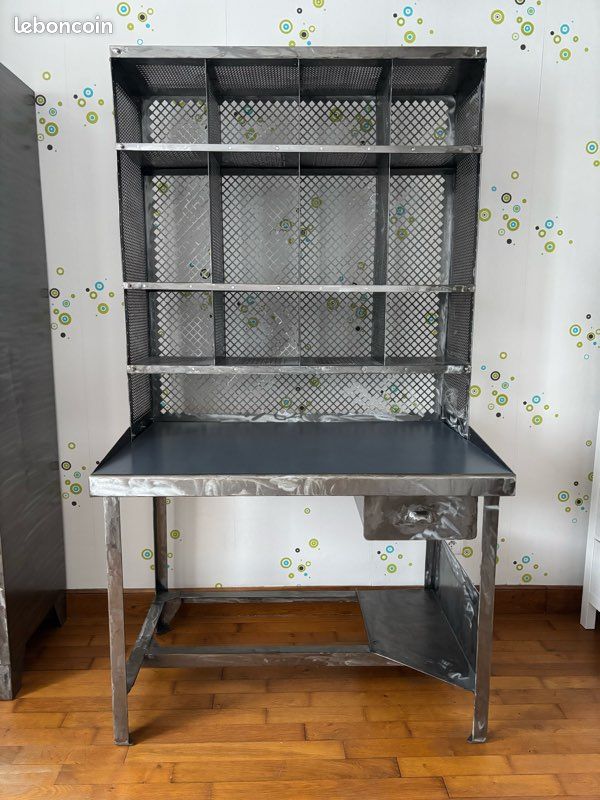 Bureau Casier De Tri Postal Acial - Industriel - 30 Cases - Années 1960