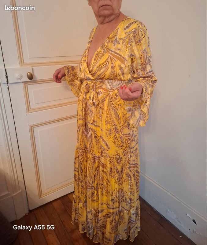 Robe longue imprimée Nina Kaufmann. Taille S mais taille 42 (image 17)