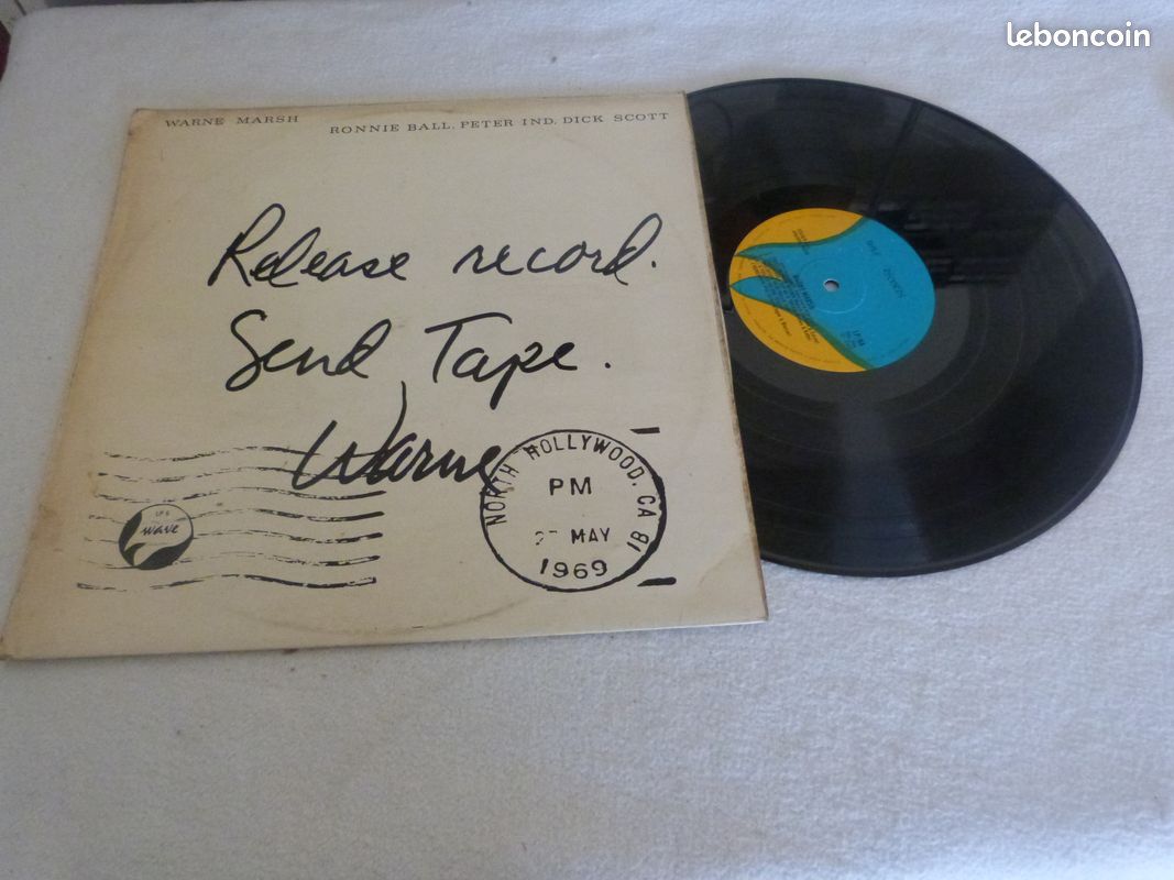 JAZZ Vinyle LP 33T Warne Marsh – Release Record Send Tape - UK 1969 (image 1)