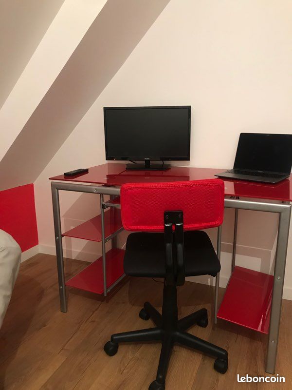 Bureau en verre trempé (image 1)