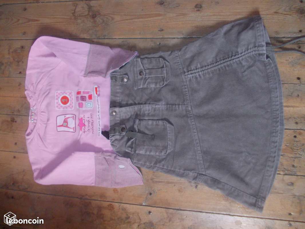 F6A-6 Ensemble TS ML + jupe 6 ans (image 1)