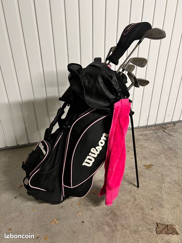 Sac Fourre-tout Vintage Wilson Golf - Années 90 - Multicolore Et Noir - Nylon