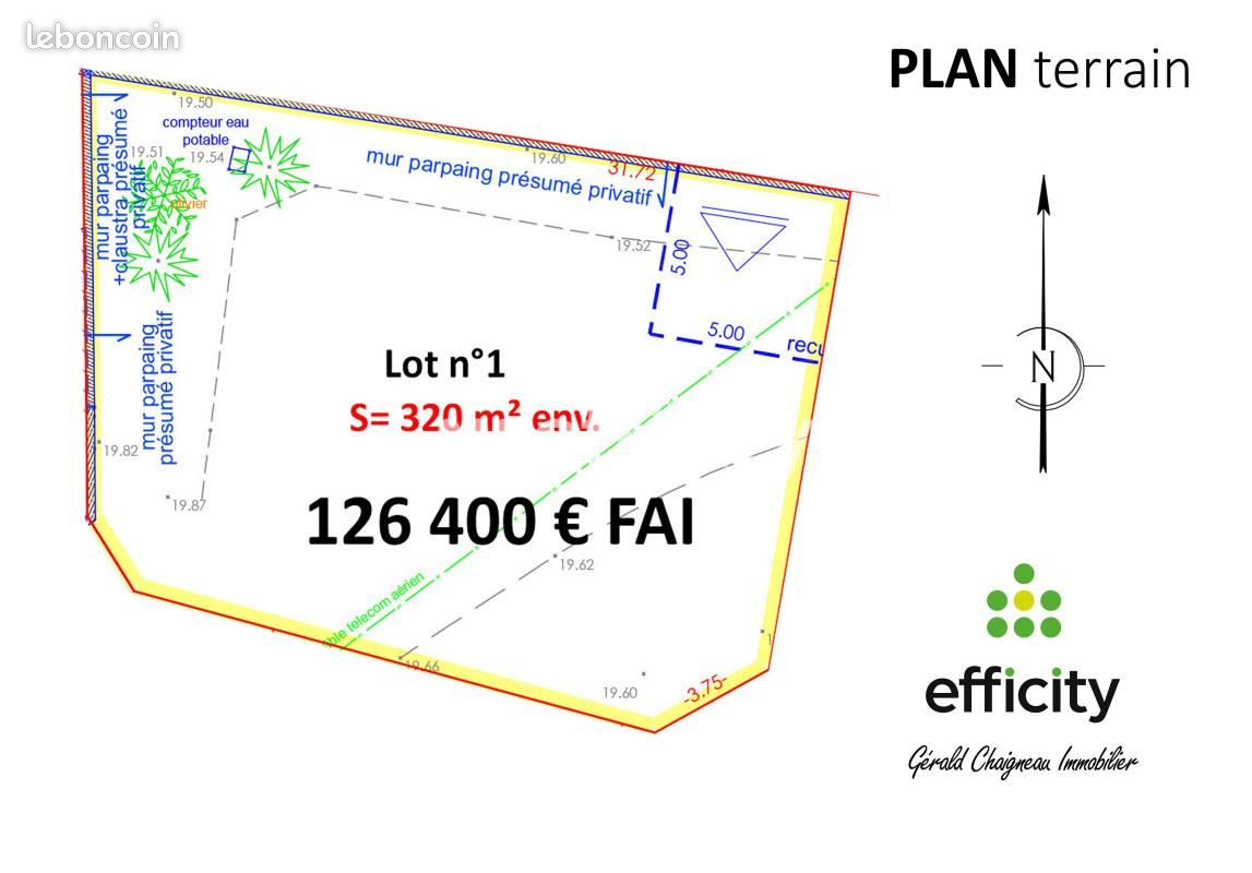 Terrain 320 m² Bretignolles Sur Mer · à Bretignolles-sur-Mer · 126 400 €