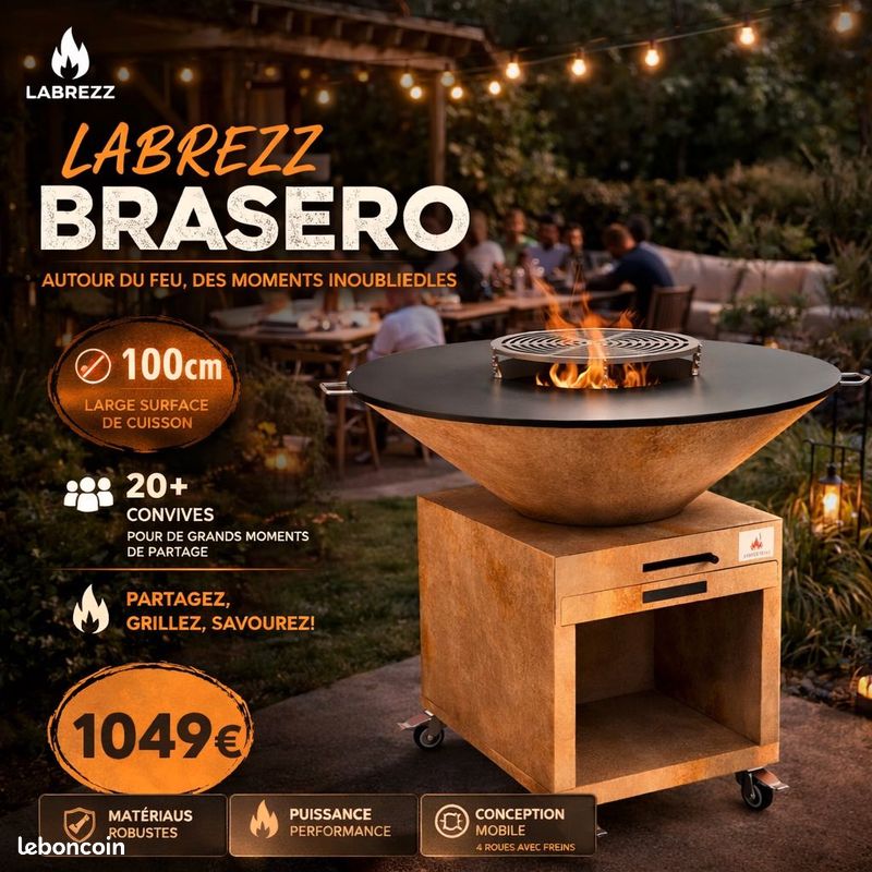 🔥 Brasero Corten Moderne Acier 60 85 100 120 Cm (image 3)