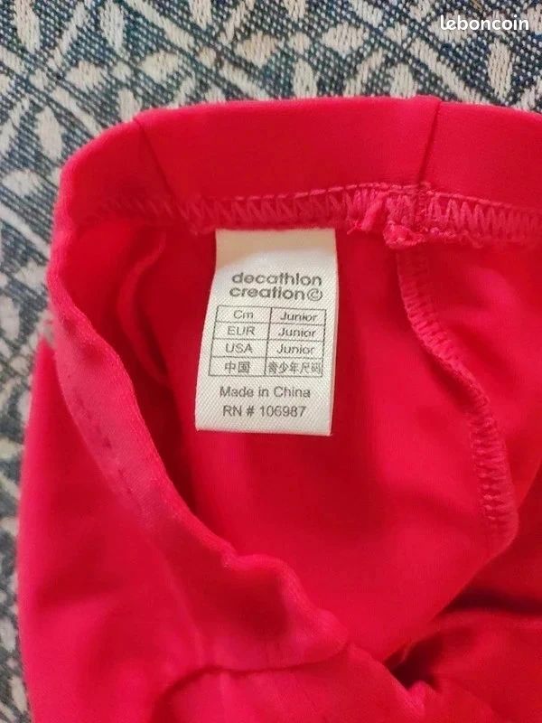 Bonnet de bain rose foncé neuf (image 3)