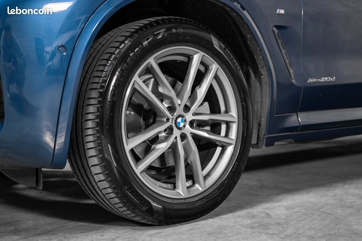 BMW X3 (G01) xDrive 20d 190 CH - Pack M Sport - Phytonic Blau - Cuir Cognac - Toit Ouvrant - Audio Hi-Fi - Feux Arrière LCI - Carnet & Suivi Complet BMW (image 4)