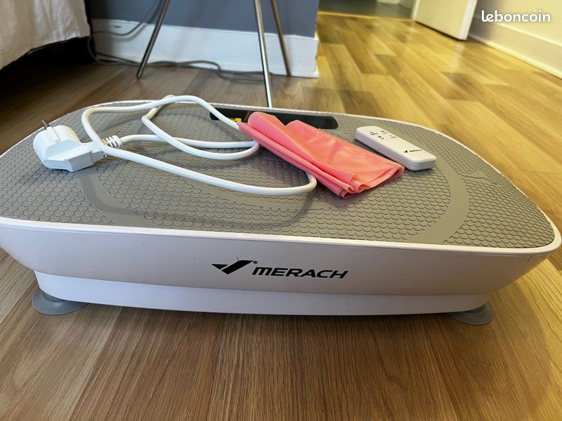 MERACH Plateforme Vibrante Puissante - Plaque Vibrante Fitness Avec Bluetooth, Contrôle Automatique, 136 Kg