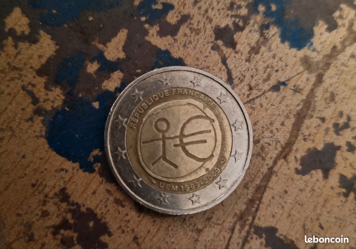 Pièce de 2 euros RARE, Bonhomme EMU 1999-2009 (image 1)