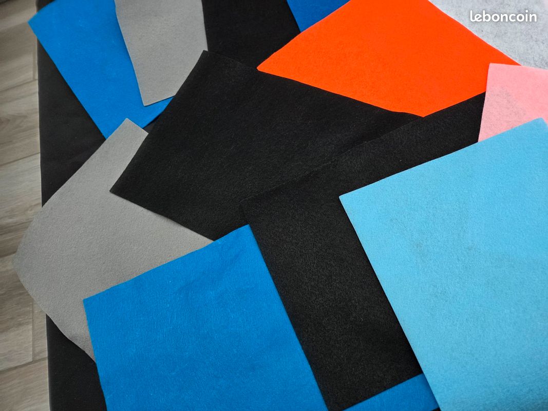 Feutrine Noire Au Mètre - Largeur 45 Cm, Longueur 100 Cm, Pour Créations DIY