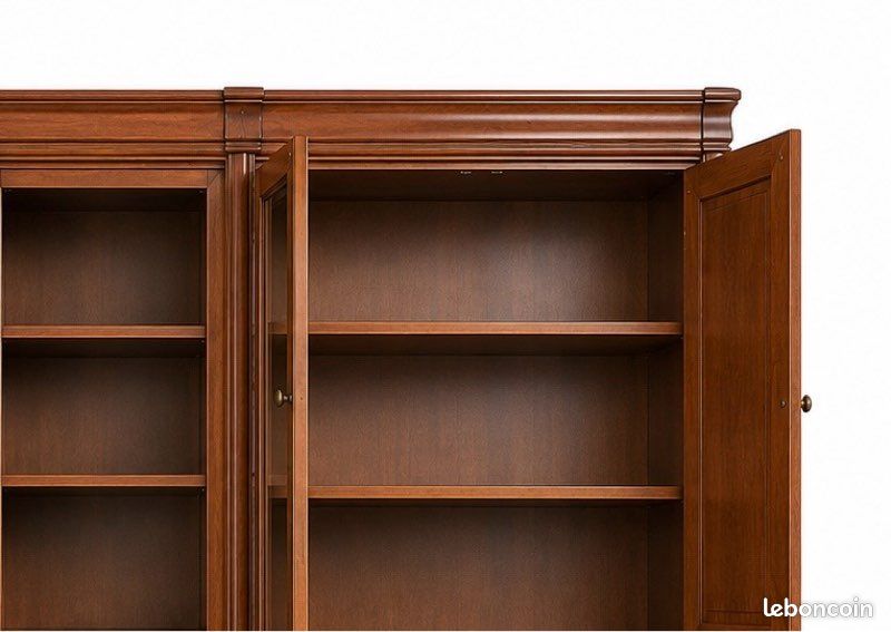 Bibliothèque en bois massif de merisier (image 3)