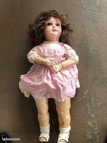 Poupée Ancienne Composition SFBJ - Modèle Orientale - 26 Cm - France - Rare