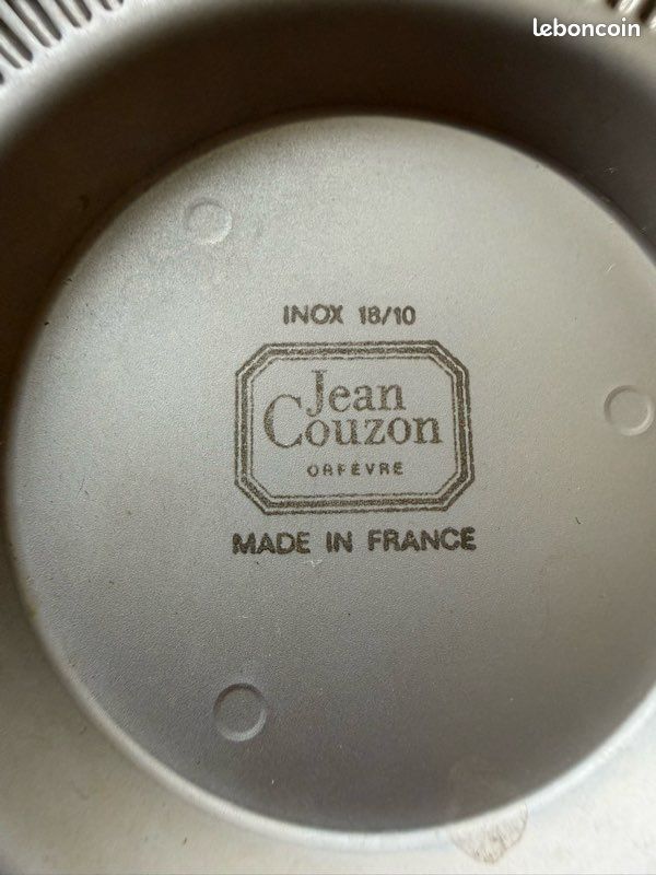 Seau à Glace Jean Couzon Orfèvre – Inox Et Laiton – Hauteur 20 Cm – Années 90