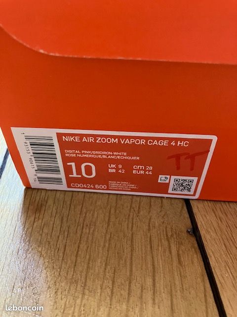 Chaussures de tennis Nike air zoom vapor cage 4 HC modèle NADAL P.44 (image 2)