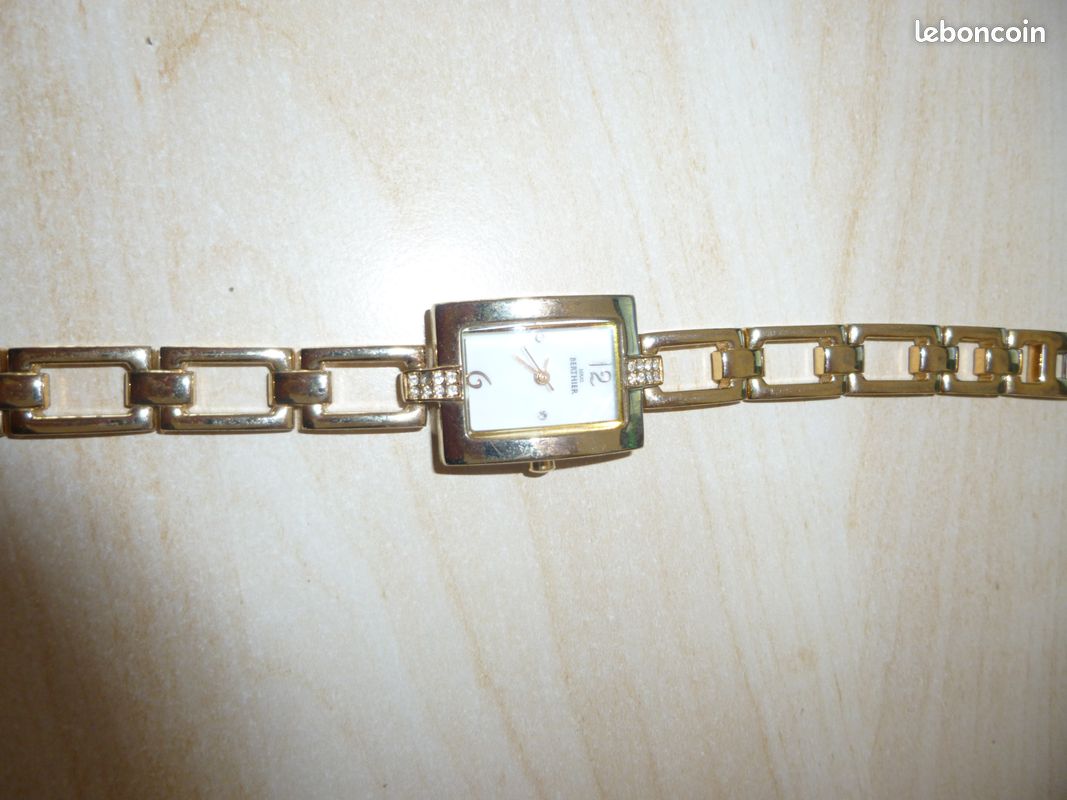 Montre "Bijoux Louis Berthier" en plaquée or (image 2)