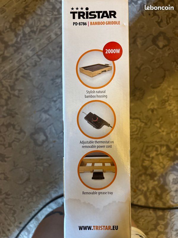 Tristar - PD-8786 / Bamboo griddle - lectromnager