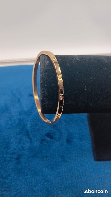 Bracelet luxueux en acier inoxydable. Bijoux femme (image 1)