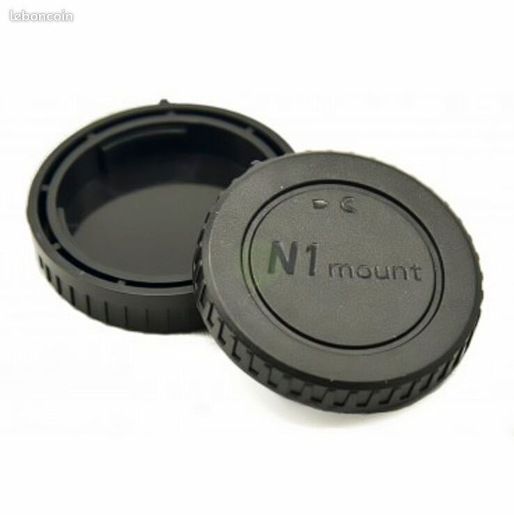 Bouchon Boîtier + Cache Objectif Pour Nikon 1 - Compatible V1, V2, J1, J5, Etc. - Marque Française