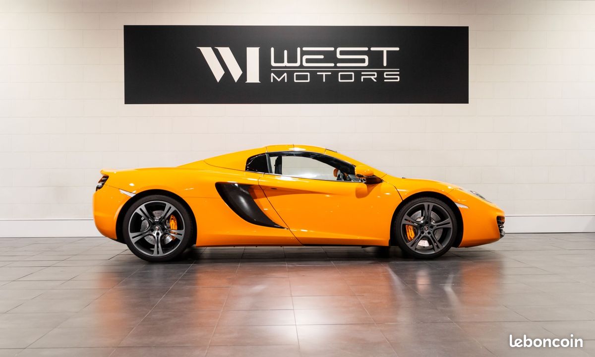 MCLAREN MP4-12C Spider V8 3.8 625 - FRANCAISE / Lift / Echapp. Sport / Carbone / Cuir étendu / Meridian / 1535EMOIS (image 3)