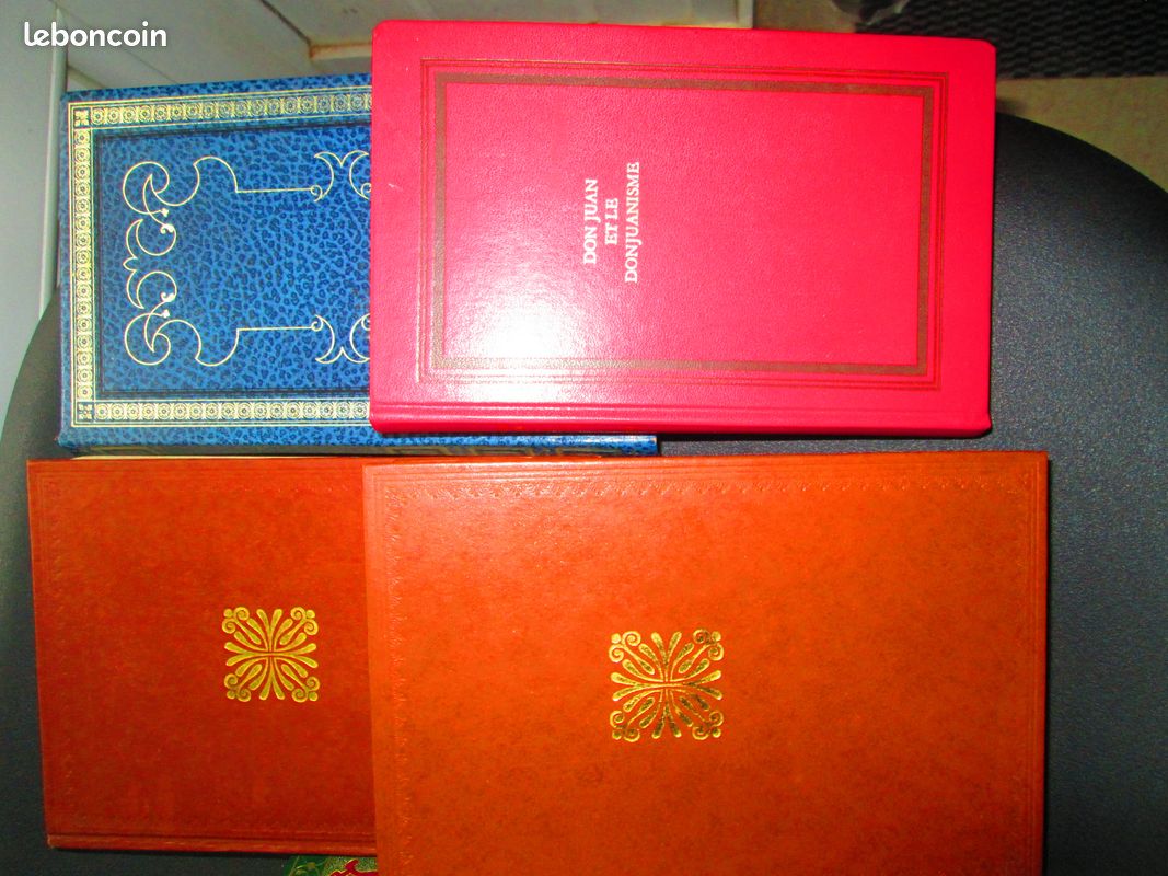 Anciens livres façon cuir dorures (image 3)