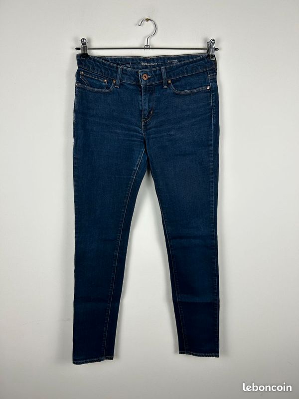 BLEND SHE Jeans coupe droite de couleur bleu en soldes pas cher 2382004-bleu00