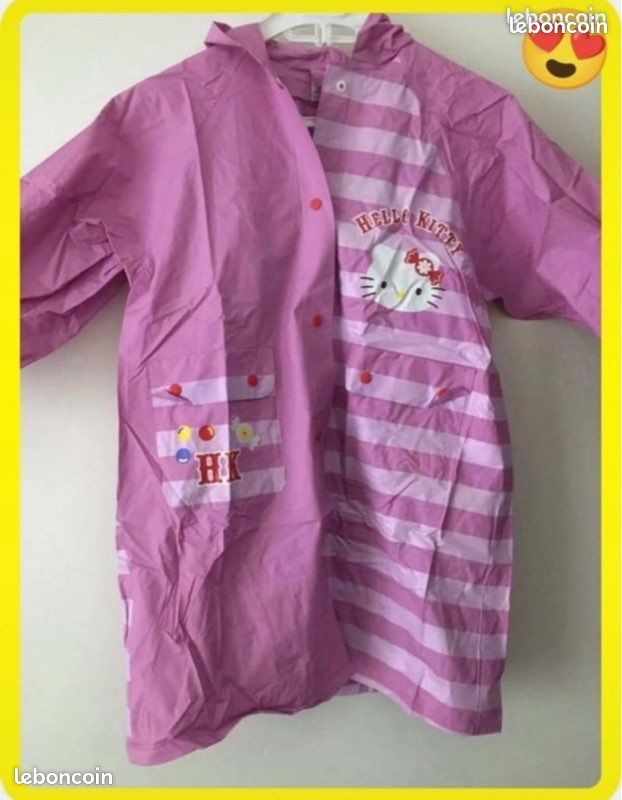 Long imperméable Hello Kitty 6 ans et son sac à dos (pic92800) (image 1)