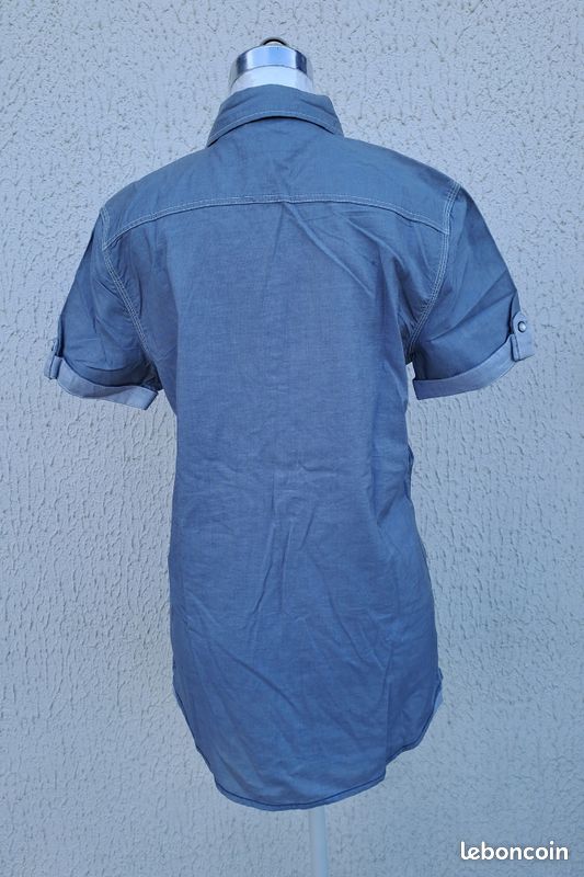 Chemise homme manches courtes – Creeks Original (1978) - taille 36-S - Vêtements