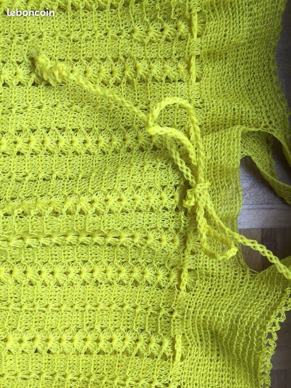 Sac créateur tricoté en fil plastique (image 1)