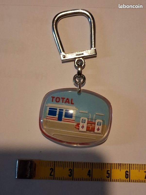 Porte-clés Mobile BOURBON TOTAL Station Service – Mobile (Rare, sans bulle ) (image 1)