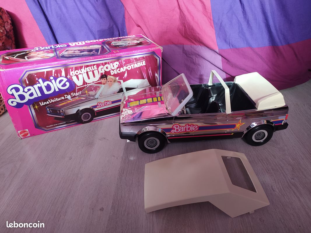 Voiture Barbies WWW Golf décapotable Vintage (image 1)