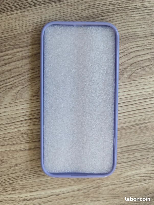 Coque pour IPHONE 15 pare-chocs en silicone violet (image 2)