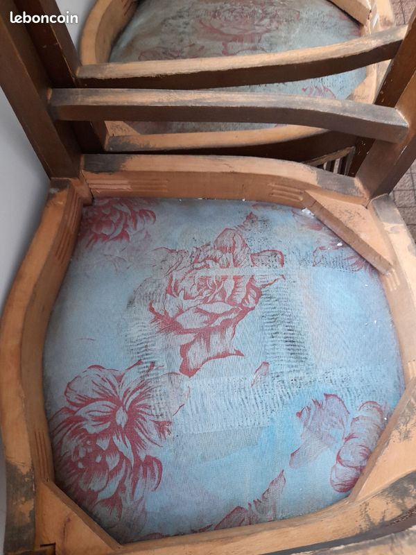 Chaises (2 ) vintage années 50 /60 à restaurer vendues 8 euros (image 10)