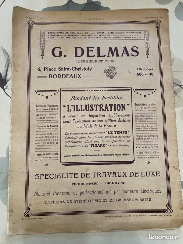 Vend L’Illustrateur 12 septembre 1914 (image 4)