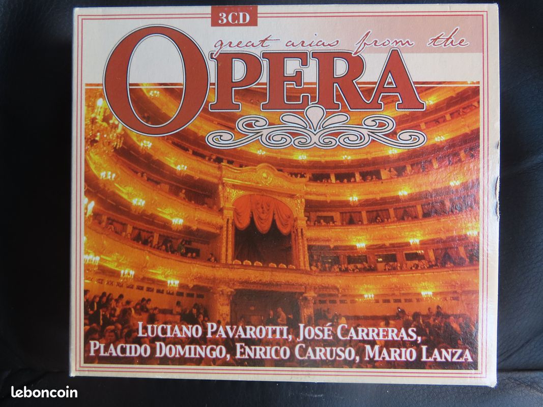 Coffret de 3 CD des grands airs d'opéra avec Pavarotti, Carreras, Domingo, Caruso, Lanza... (image 1)