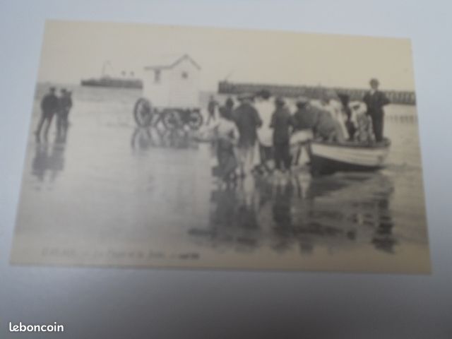 DEP 62 PAS DE CALAIS CARTE EN N/BL calais la plage et la jetée CAL 20 COLLECTION EN 1900 EDIT EUREDIS / TBE (image 1)