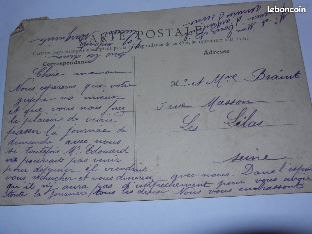 Carte postale asnieres (image 2)