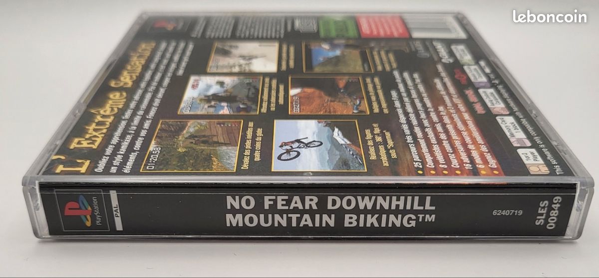Jeu PS1 No Fear Downhill Mountain Biking - Très Bon état, Référence 00849