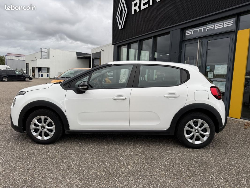 Citroën C3 Société (3) PureTech 82 BVM Feel / 2 places / 1ère main / TVA récupérable / Carplay (image 8)