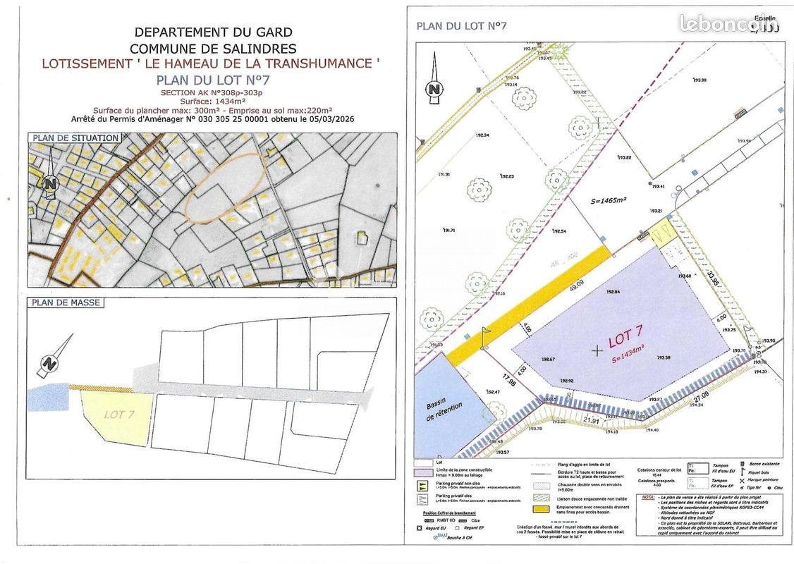 Terrain 1434 m² · à Salindres · 1 434 m² · 129 000 €