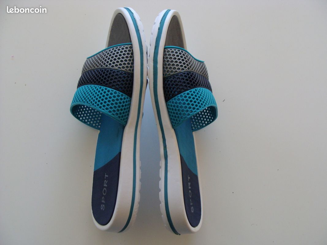 Claquette T 40 bleu et grise (image 3)