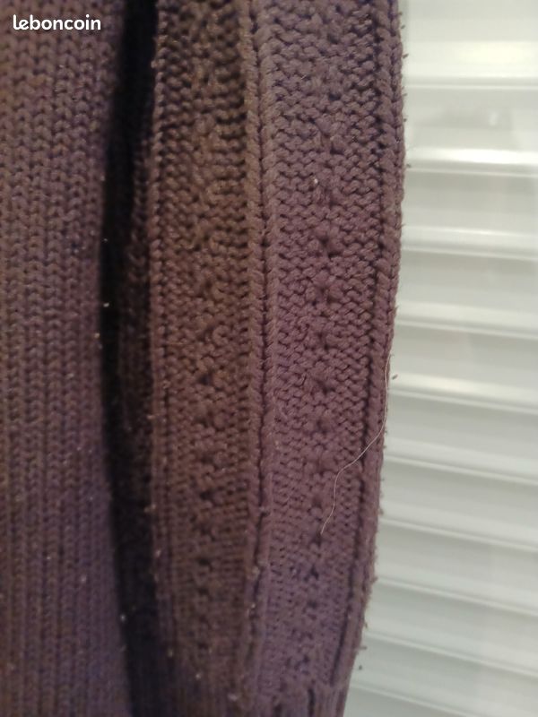 Long cardigan, marron, femme. Taille L (image 4)