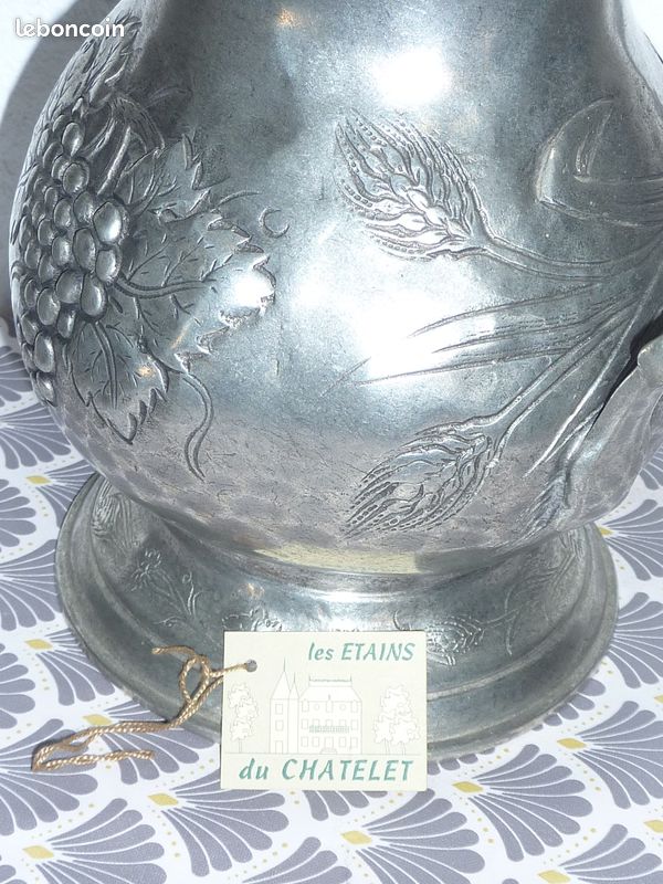 Pot En étain à Couvercle - XVIIIe Siècle - Avec Poinçon - Rare